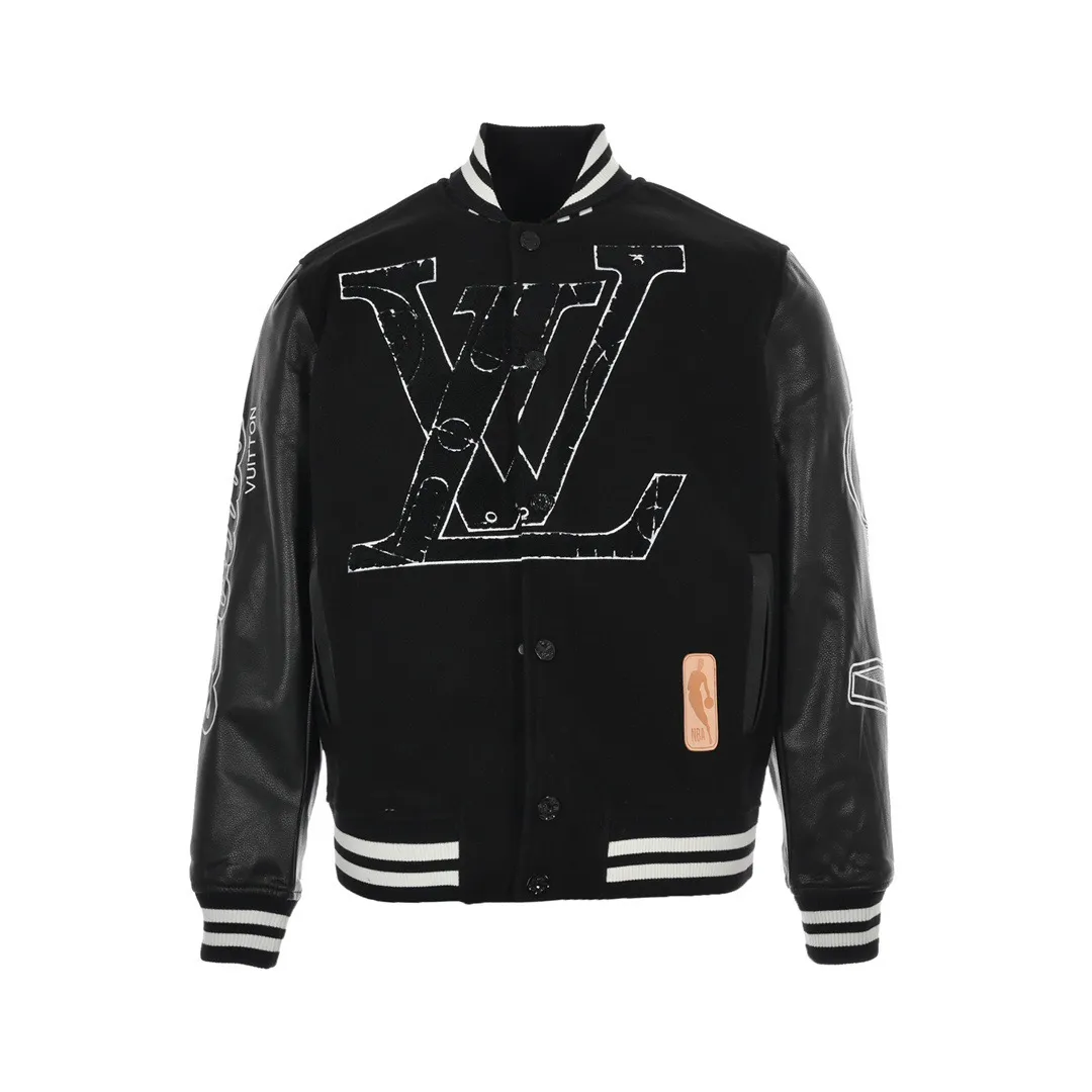 Louis Vuitton & NBA 21Fw joint baseball jacket